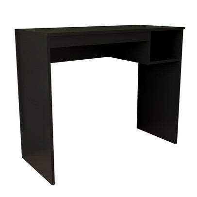 Mesa Escrivaninha Lugano 1 Nicho Preto Fosco - Panorama Móveis