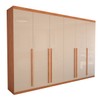 Guarda-Roupa Casal Colorado 6 Portas 8 Gavetas 100% Mdf Cinamomo/Off White - Panorama Móveis
