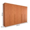 Guarda-Roupa Casal Colorado 6 Portas 8 Gavetas 100% Mdf Cinamomo - Panorama Móveis