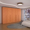 Guarda-Roupa Casal Colorado 6 Portas 8 Gavetas 100% Mdf Cinamomo - Panorama Móveis
