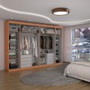 Guarda-Roupa Casal Colorado 6 Portas 8 Gavetas 100% Mdf Cinamomo - Panorama Móveis