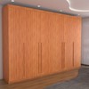 Guarda-Roupa Casal Colorado 6 Portas 8 Gavetas 100% Mdf Cinamomo - Panorama Móveis