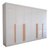Guarda-Roupa Casal Colorado 6 Portas 8 Gavetas 100% Mdf Branco - Panorama Móveis