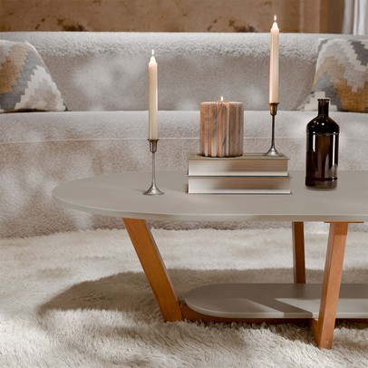 Mesa de Centro Elegance Gianduia/Nature - Tebarrot