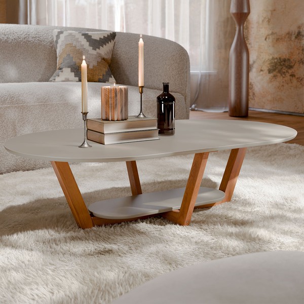 Mesa de Centro Elegance Gianduia/Nature - Tebarrot