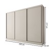 Guarda-Roupa Casal Europa 3 Portas 4 Gavetas 100% Mdf Branco - Panorama Móveis