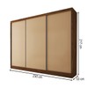 Guarda-Roupa Casal Europa 3 Portas 4 Gavetas 100% Mdf Castanho/Nude - Panorama Móveis