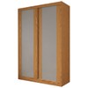 Guarda-Roupa Solteiro Flex 2 Portas 100% Mdf Flex Cinamomo/Fendi - Panorama Móveis
