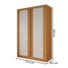 Guarda-Roupa Solteiro Flex 2 Portas 100% Mdf Cinamomo/Off White - Panorama Móveis