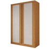 Guarda-Roupa Solteiro Flex 2 Portas 100% Mdf Cinamomo/Off White - Panorama Móveis