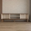 Rack para TV Até 75 Polegadas Retro 2 Portas Pinho/Off White - Panorama Móveis