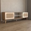 Rack para TV Até 75 Polegadas Retro 2 Portas Cinamomo/Off White - Panorama Móveis
