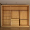 Guarda-Roupa Casal Closetto 6 Portas 4 Gavetas 100% Mdf Cinamon/Off-White - Panorama Móveis