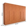 Guarda-Roupa Casal Alto Colorado 6 Portas 8 Gavetas 100% Mdf Cinamomo - Panorama Móveis