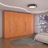 Guarda-Roupa Casal Alto Colorado 6 Portas 8 Gavetas 100% Mdf Cinamomo - Panorama Móveis
