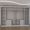 Guarda-Roupa Casal Alto Colorado 6 Portas 8 Gavetas 100% Mdf Branco - Panorama Móveis