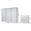 Guarda-Roupa Casal Europa 3 Portas 10 Gavetas 100% Mdf Branco - Panorama Móveis