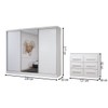 Guarda-Roupa Casal Europa 3 Portas 10 Gavetas 100% Mdf com Espelho Branco - Panorama Móveis