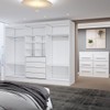 Guarda-Roupa Casal Europa 3 Portas 10 Gavetas 100% Mdf com Espelho Branco - Panorama Móveis