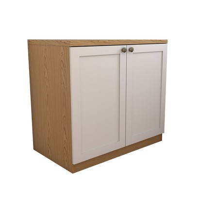 Sapateira Americana 2 Portas Savana/Branco - Panorama Móveis