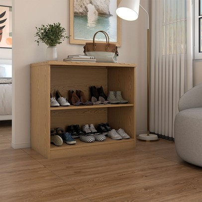 Sapateira Americana 2 Portas Savana/Branco - Panorama Móveis