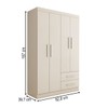 Guarda-Roupa Solteiro Zeus 4 Portas 2 Gavetas Flex Branco  - Panorama Móveis