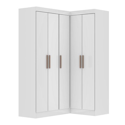 Armário Multiuso Modulado Andes 5 Portas 12 Prateleiras Branco - Pnr Móveis