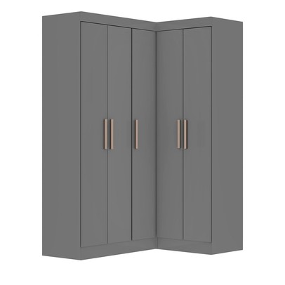 Armário Multiuso Modulado Andes 5 Portas 12 Prateleiras Onix - Pnr Móveis