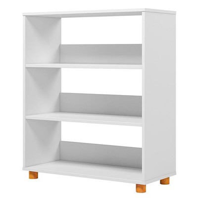 Estante para Livros Margava 3 Prateleiras Branco - Pnr Móveis