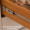 Cozinha Compacta Helena 4 Portas 2 Gavetas Ripado Cinamomo/Off White - Pnr Móveis