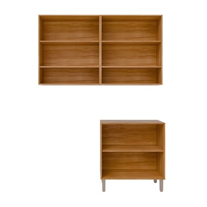 Lavanderia Completa Helena 6 Portas Ripado Cinamomo/Off White - Pnr Móveis