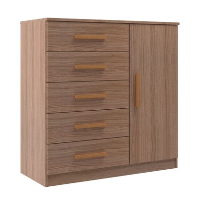 Cômoda New Monaco 1 Porta 5 Gavetas Demolição - Evidencia Móveis