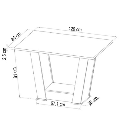Mesa de Jantar 4 Lugares Floripa Mel/Cinza/Veludo Cinza - Viero Móveis