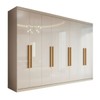 Guarda-Roupa Casal German 8 Portas 4 Gavetas Branco - Maxel