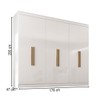 Guarda-Roupa Casal German 6 Portas 2 Gavetas Branco - Maxel