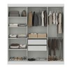 Guarda-Roupa Casal German 6 Portas 2 Gavetas Branco - Maxel