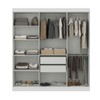 Guarda-Roupa Casal German 6 Portas 2 Gavetas com Espelho Branco - Maxel