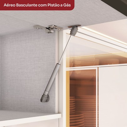Cozinha Completa Connect 11 Portas 2 Gavetas 100% Mdf Off White - Henn