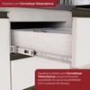 Cozinha Completa Connect 19 Portas 2 Gavetas com Vidro 100% Mdf Off White - Henn