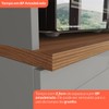 Cozinha Completa Americana 13 Portas 7 Gavetas com Vidro 100% Mdf  Cinza/Nature - Henn