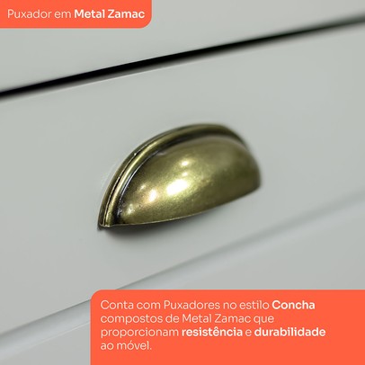 Cozinha Completa Americana 8 Portas 5 Gavetas com Vidro 100% Mdfcinza/Nature - Henn
