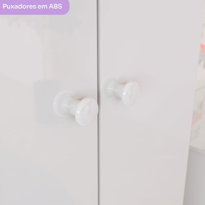 Quarto de Bebê Completo Labirinto 2 Portas 2 Gavetas Branco - Henn