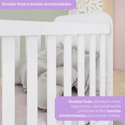 Quarto de Bebê Completo Labirinto 2 Portas 2 Gavetas Branco - Henn