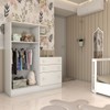 Guarda-Roupa Infantil com Cômoda Colorê 2 Portas 3 Gavetas Branco - Panorama Móveis