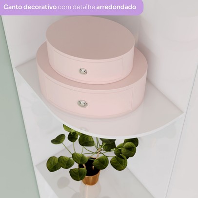 Quarto de Bebê Completo Labirinto 2 Portas 6 Gavetas Branco - Henn