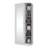 Sapateira Duetto 1 Porta Espelhada Branco Hp - Henn