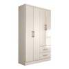 Guarda-Roupa Solteiro Paraná 4 Portas 2 Gavetas Branco - Panorama Móveis