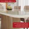 Mesa de Jantar 8 Lugares Olivía com Vidro Nature/Off White/Corano/Caramelo/Creme - Henn