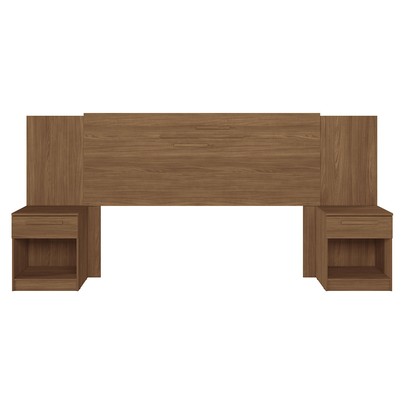 Cabeceira Casal Atlanta 2 Gavetas Jatoba - Pnr Móveis