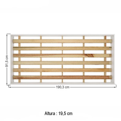 Cama Auxiliar Solteiro Cincinnati Branco - Pnr Móveis